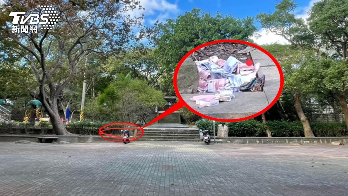 怕被偷全財產帶在身上！翁公園睡醒「500萬黃金」忘拿走。(圖／TVBS)