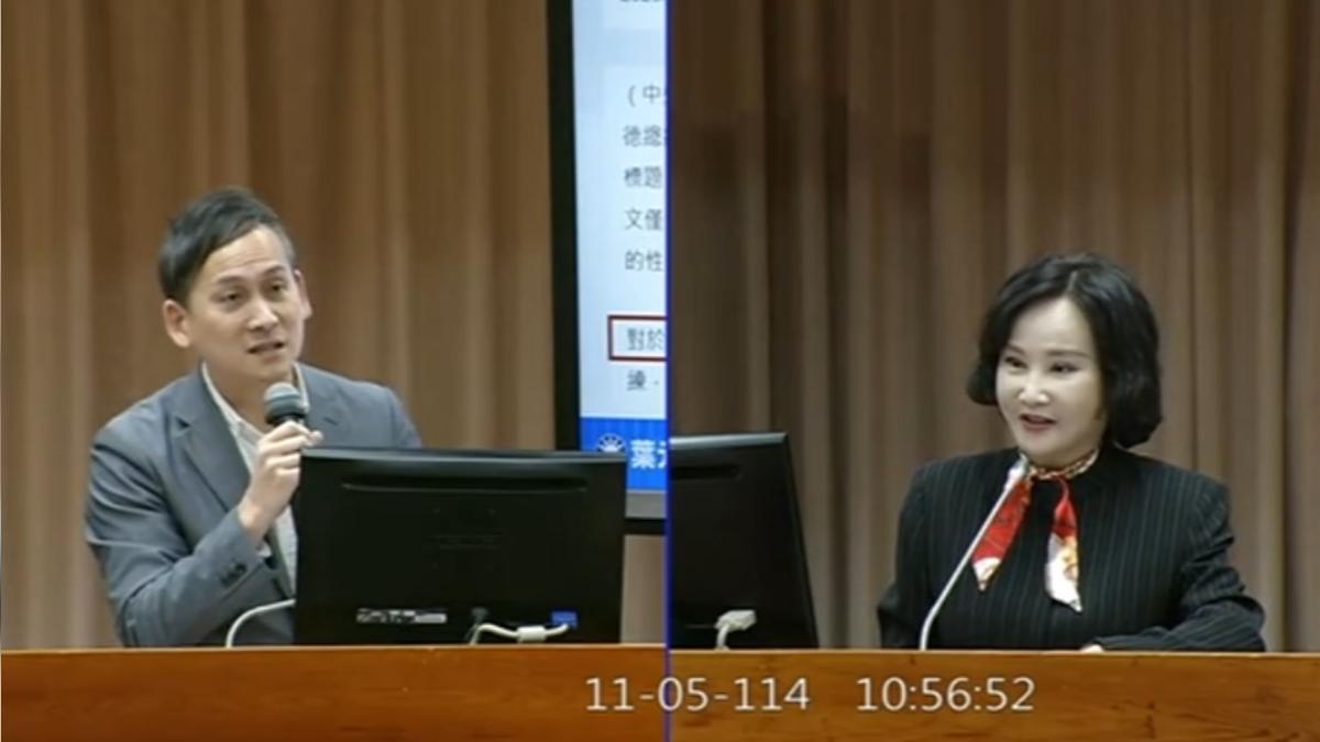 國民黨立委葉元之vs. 中央社社長 胡婉玲(圖/立法院IVOD)