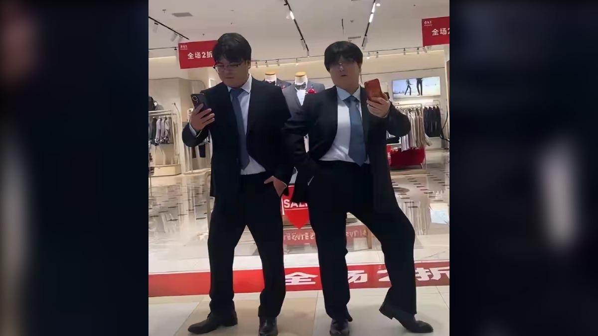 兩人外貌相似引發話題。（圖／翻攝自 微博 極目新聞）