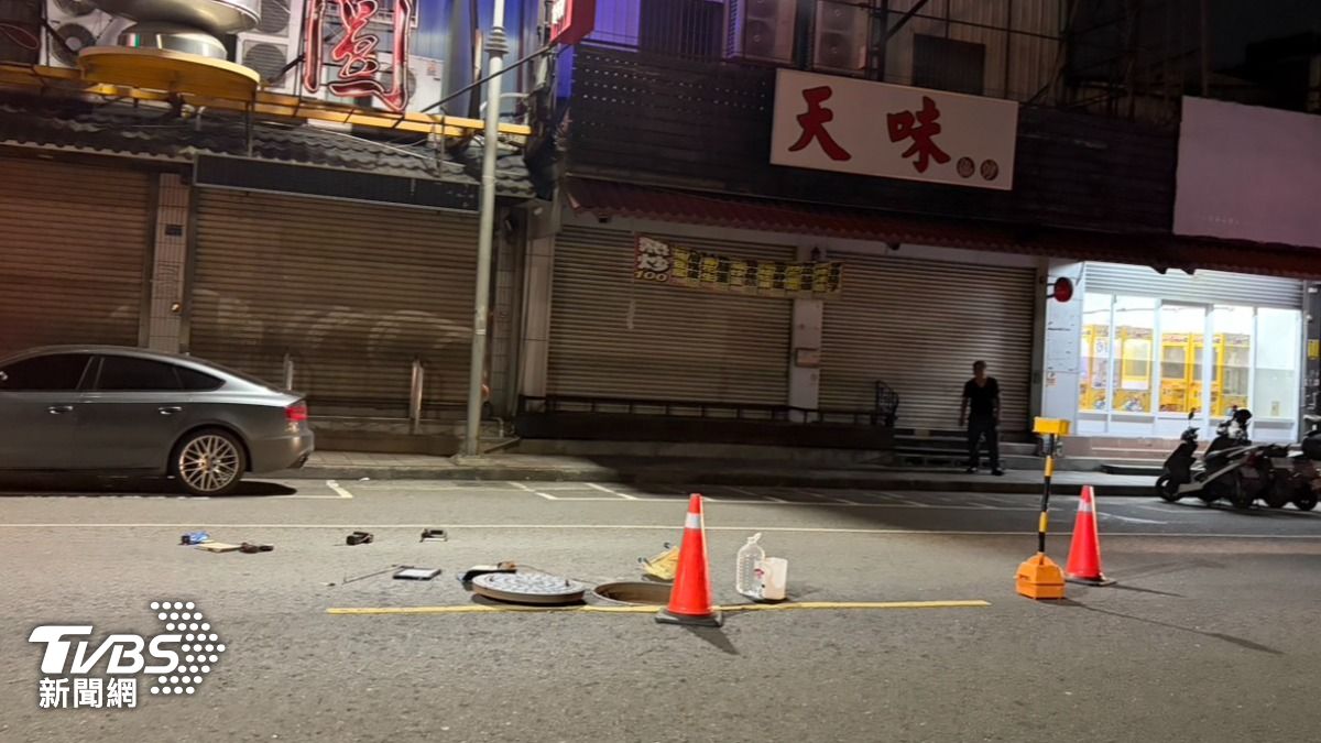 駕駛宣稱,沒有注意到馬路上閃燈。(圖/TVBS)