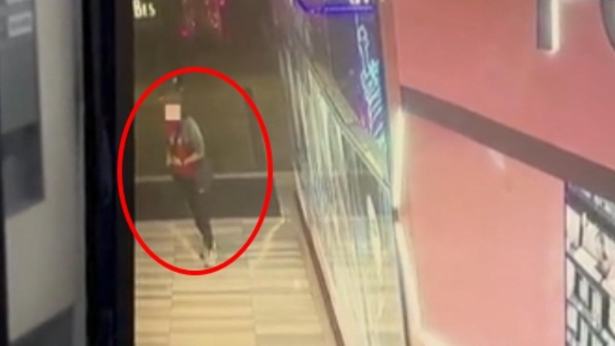 信義區逛街控遭尾隨,監視器拍下陌生男身影。(圖/翻攝當事人Threads)