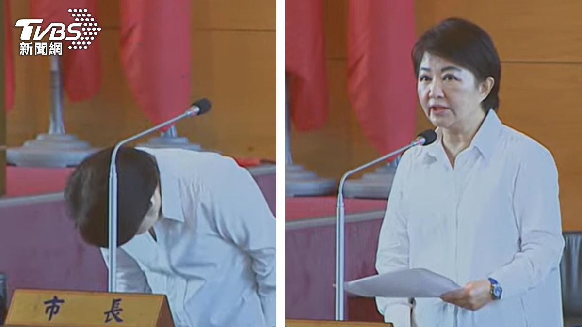 盧秀燕再度道歉。（圖／台中市議會）