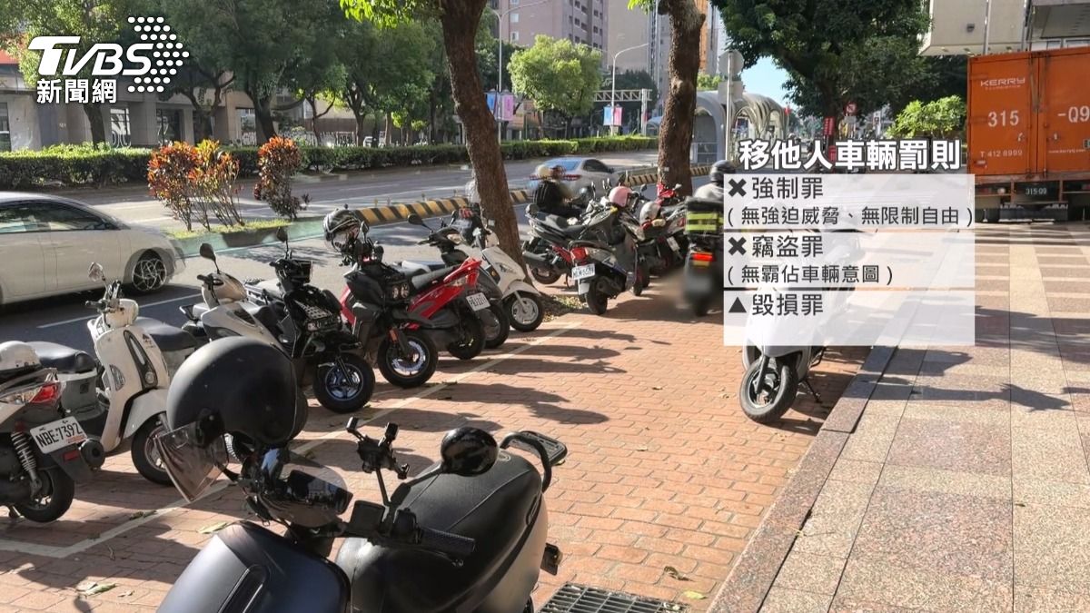 若沒有霸佔意圖,也不構成竊盜罪;只有在機車受損的情況下,才能以毀損罪追究責任。(圖/TVBS)
