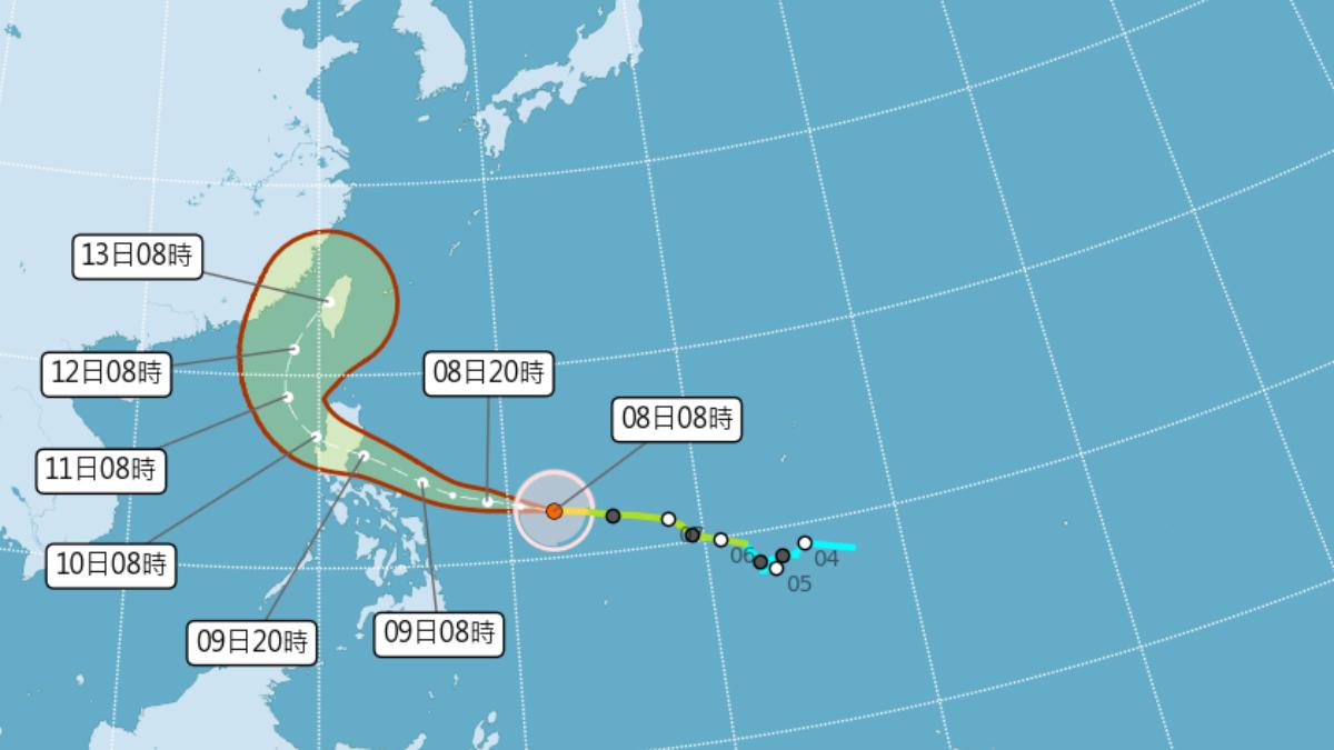 天氣／「鳳凰」北轉來襲　週三恐登陸中部！擬週一海警、週二陸警