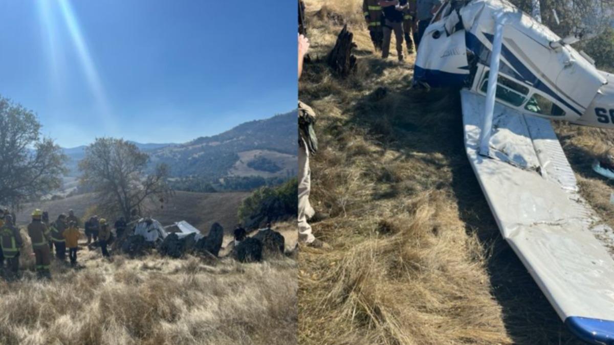 美小飛機起飛失敗!偏離跑道撞大石墜毀 唯一機師受傷