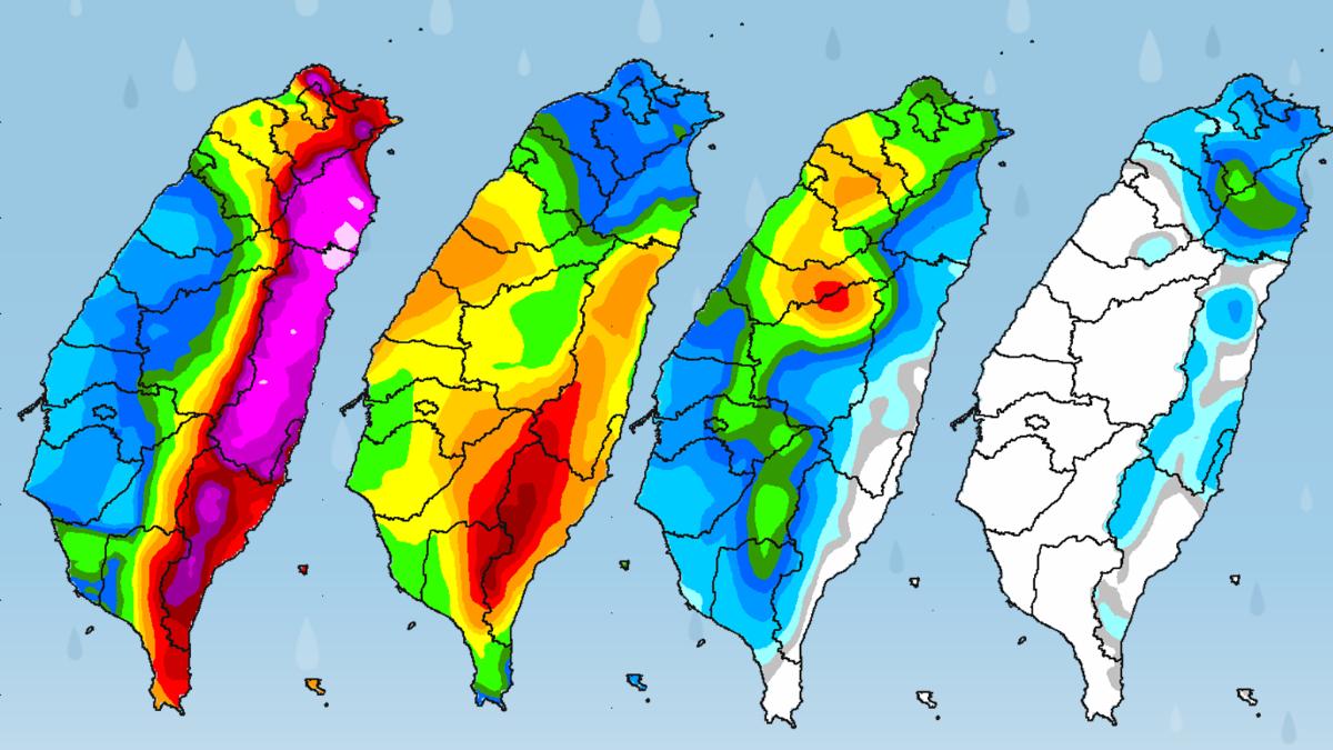 天氣/鳳凰颱風估明發海警!3地急變天 大雨開炸「整條紫爆了」