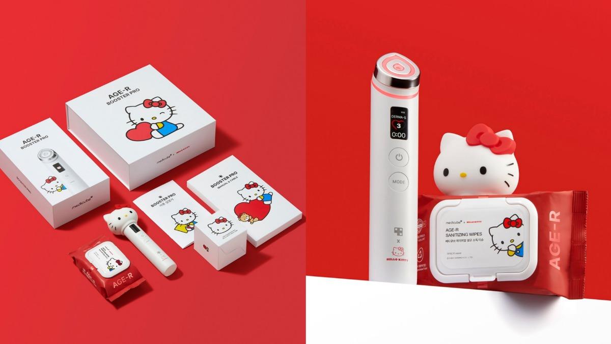 Medicube Age-R Booster Pro 台灣官網限定販售 Hello Kitty 限量版。（圖／翻攝自＠medicube_tw ig）
