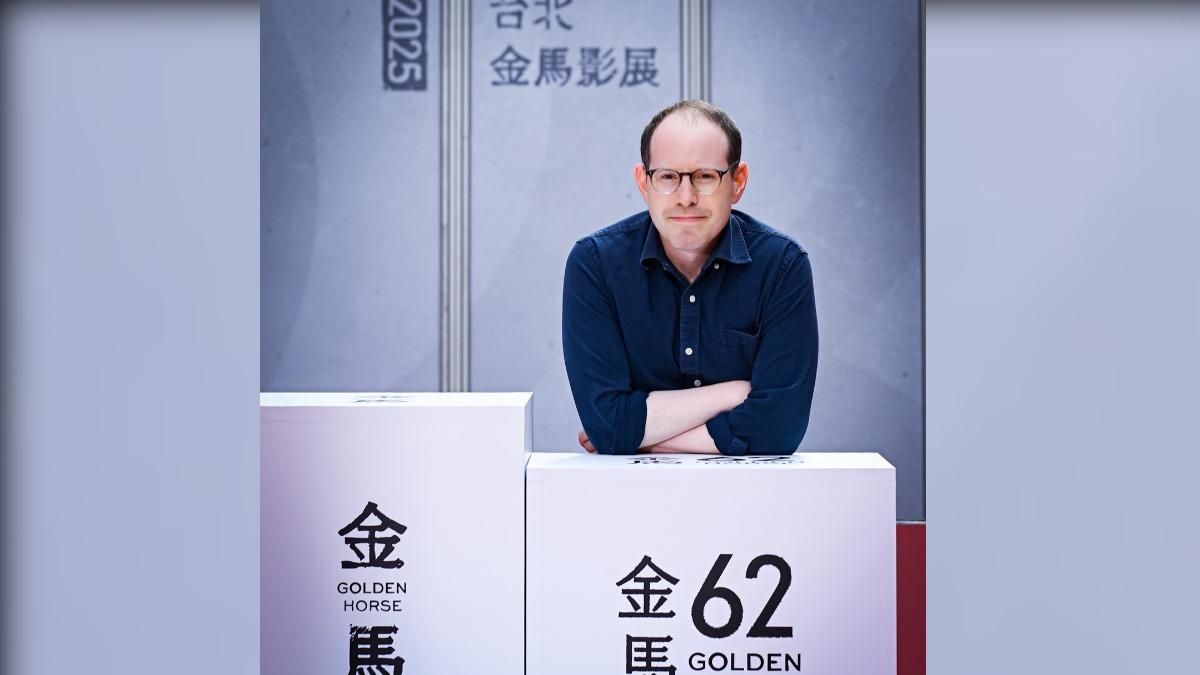 亞瑞阿斯特攜新片《瘋狂小鎮愛丁頓》來台出席金馬影展。(圖/金馬執委會提供)