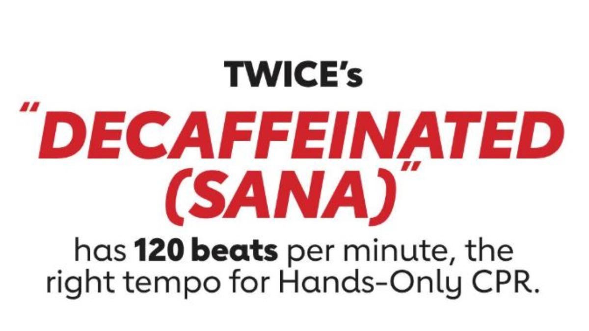 TWICE的SANA SOLO作品也被認證。(圖/翻攝美國心臟協會IG)