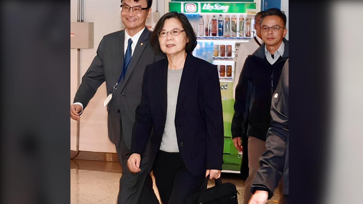 前總統蔡英文今下午抵達柏林，展開卸任後第三度訪歐行程。（圖／翻攝自蔡英文臉書）