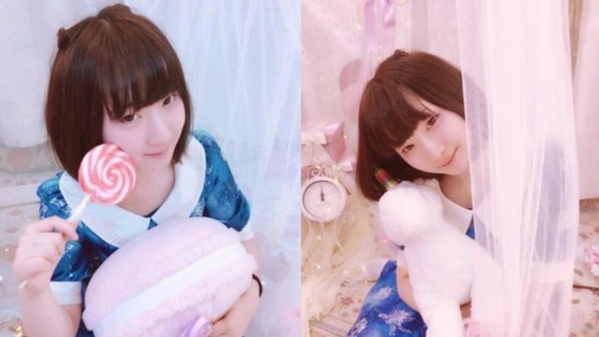 平林佐奈原來是地下偶像。(圖/翻攝自部落格星谷梨里花)