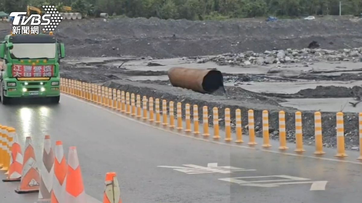 馬太鞍溪便道可能封閉、只出不進。（圖／TVBS）