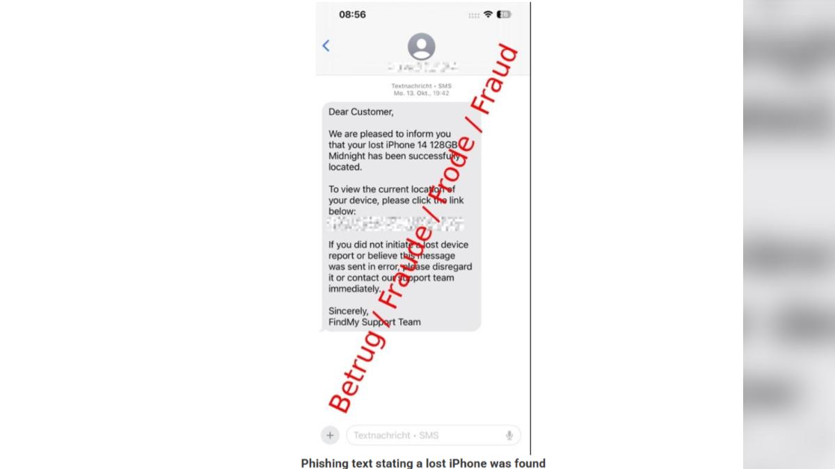 瑞士國家網路安全中心呼籲蘋果用戶注意新型詐騙手法。（圖／瑞士國家網路安全中心）