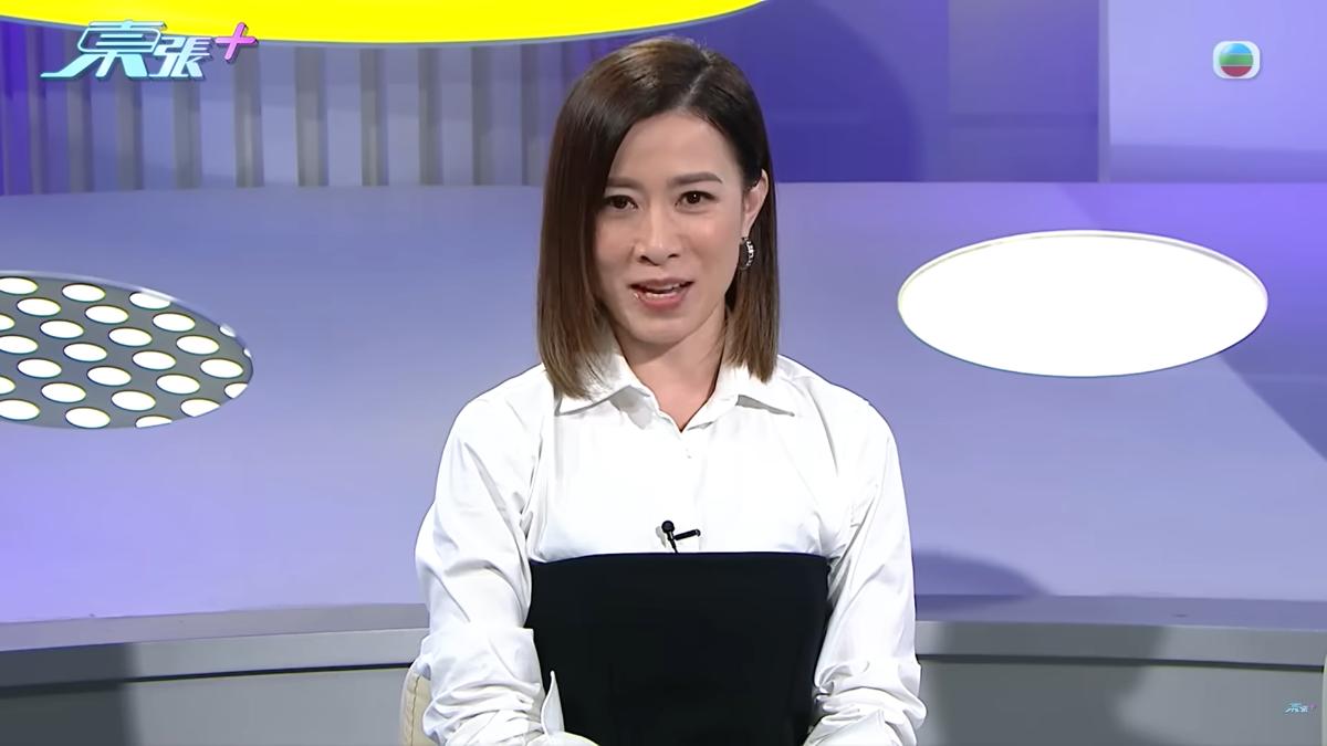 佘詩曼上節目《東張西望》宣傳。(圖/翻攝自東張+YT)