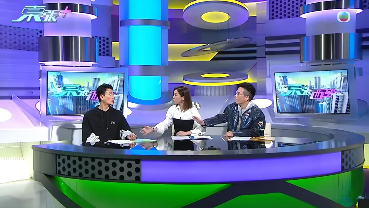 佘詩曼與黃宗澤一言不合在鏡頭前吵起來。(圖/翻攝自東張+YT)