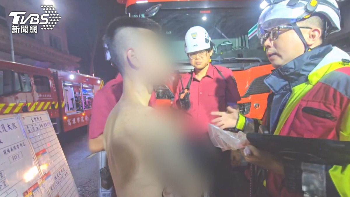 縱火男子因行為可疑被警方發現,坦承犯行後依公共危險罪被逮捕。(圖/TVBS)