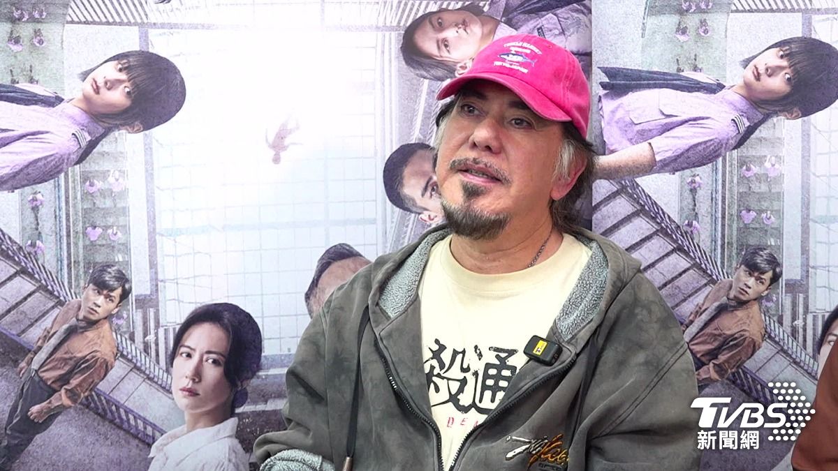黃秋生自認英文台詞不易。(圖/TVBS)