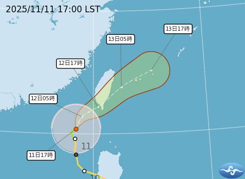 颱風/鳳凰颱風陸警範圍納嘉義 估明下午高屏登陸、花東出海