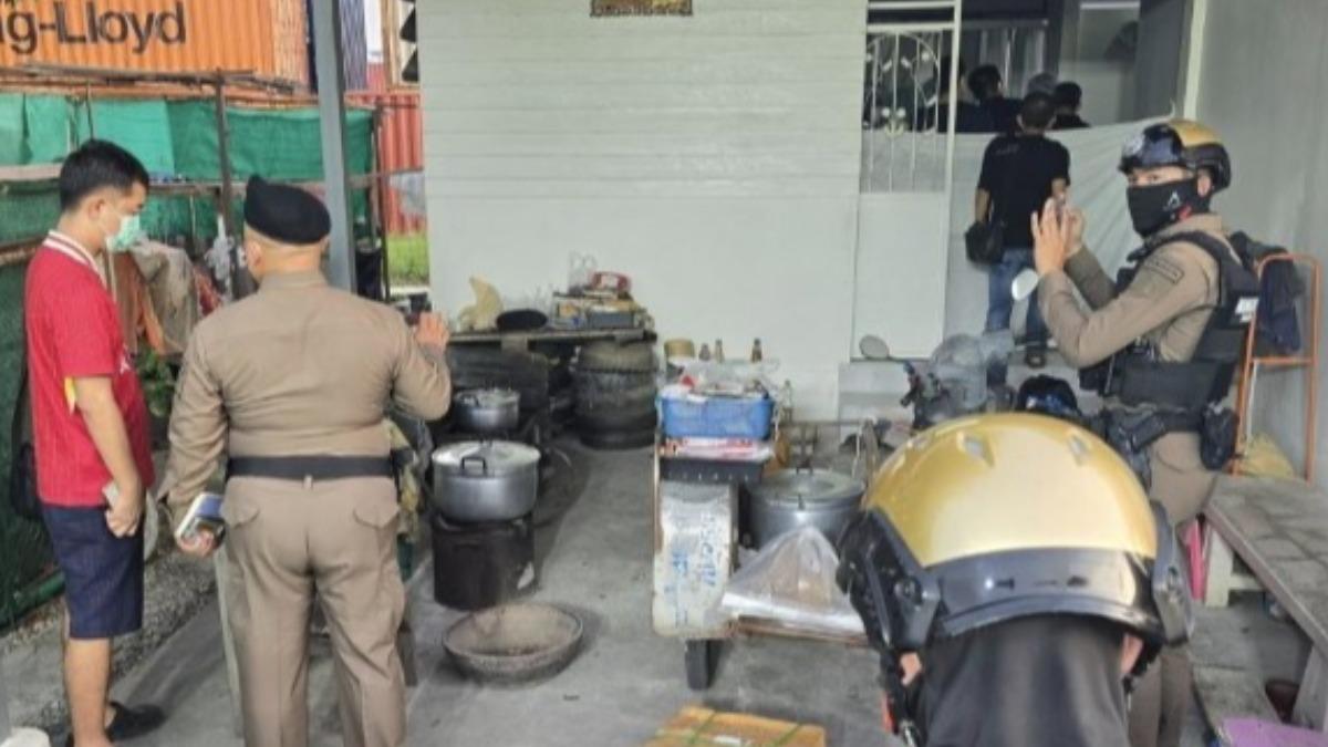警方研判這起滅門血案是屋主因財務危機，先謀殺後輕生。（圖／翻攝 Fb @แหลมฉบังนิวส์）
