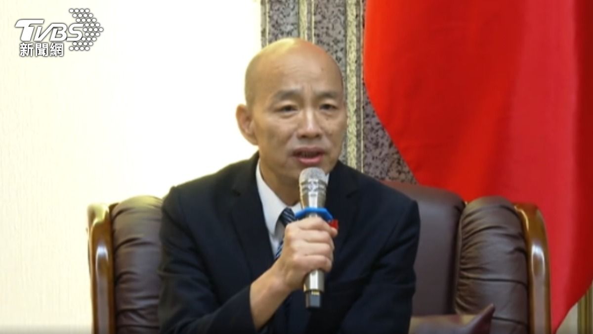總統籲聲援沈伯洋　韓國瑜嗆：自己生病要別人吃藥。（圖／TVBS）