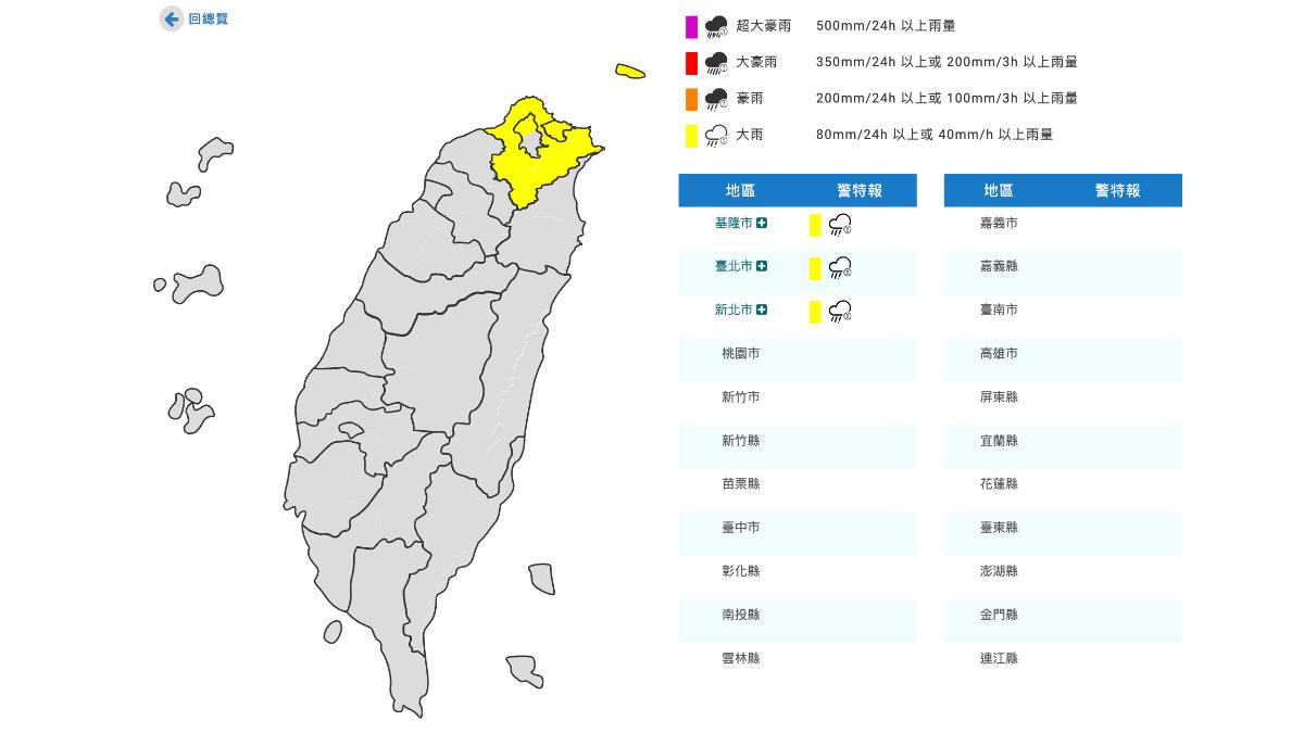 天氣/鳳凰減弱仍帶風雨!北部3縣市大雨特報 降溫轉涼明顯
