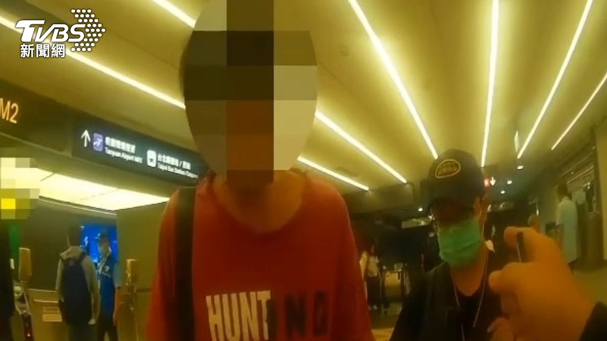 被害女子不提告警方抄登資料後讓男子離去。(圖/TVBS)