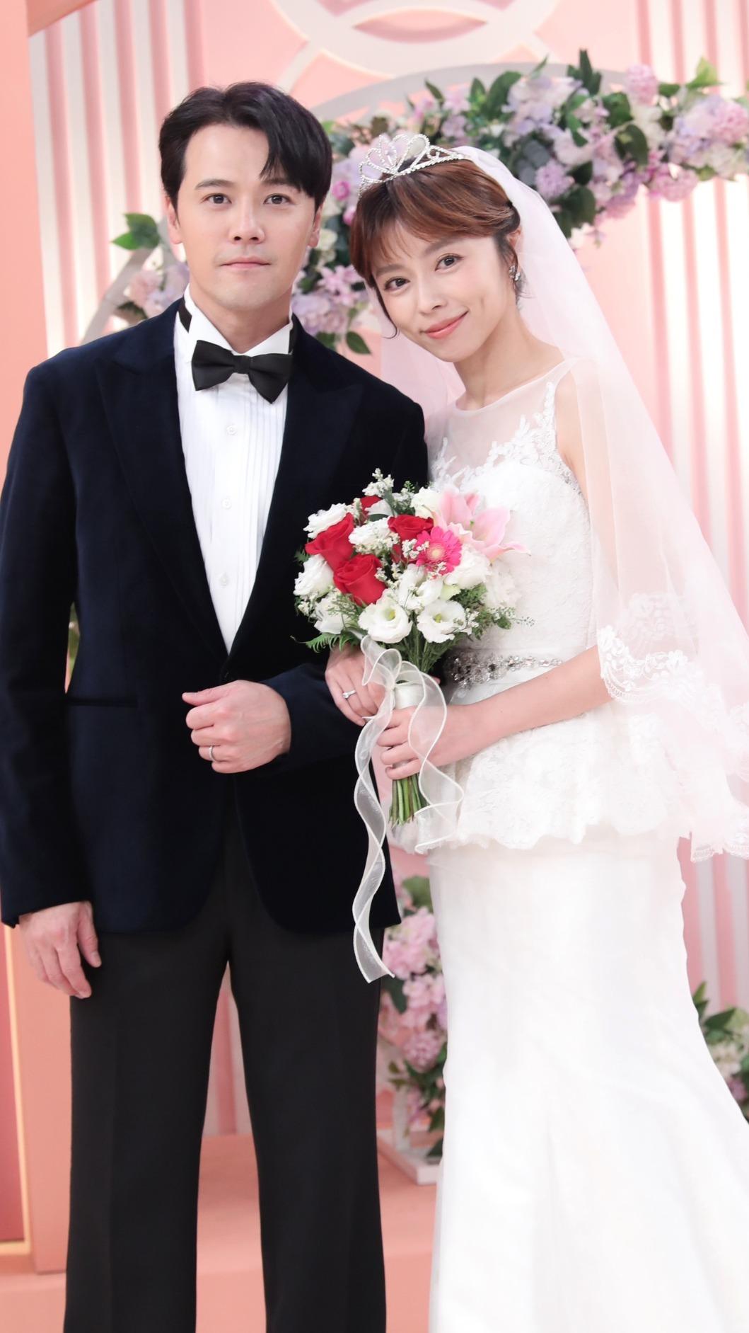 王瞳(右)、黃文星劇中終於修成正果,竟出現突發狀況。(圖/民視提供)