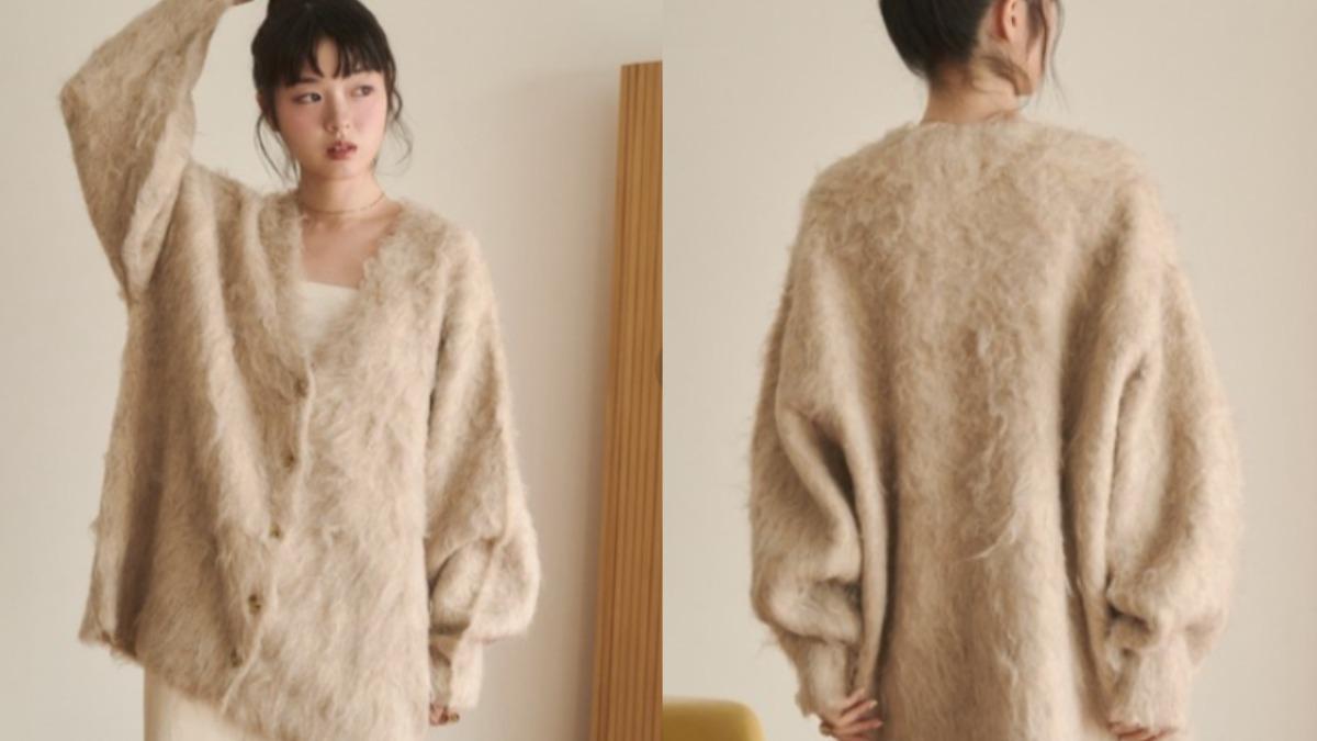 顯胖針織衫:開襟針織外套。(圖/翻攝自wear.jp@REMOON)