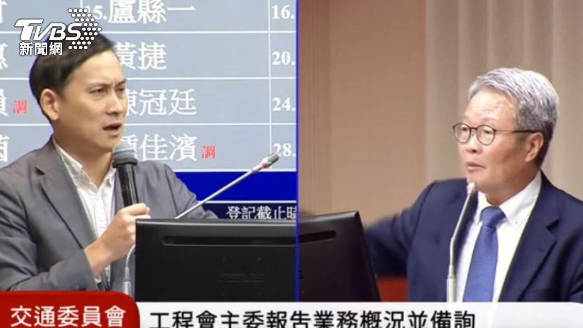 國民黨立委葉元之與行政院政務委員陳金德。(圖/TVBS)