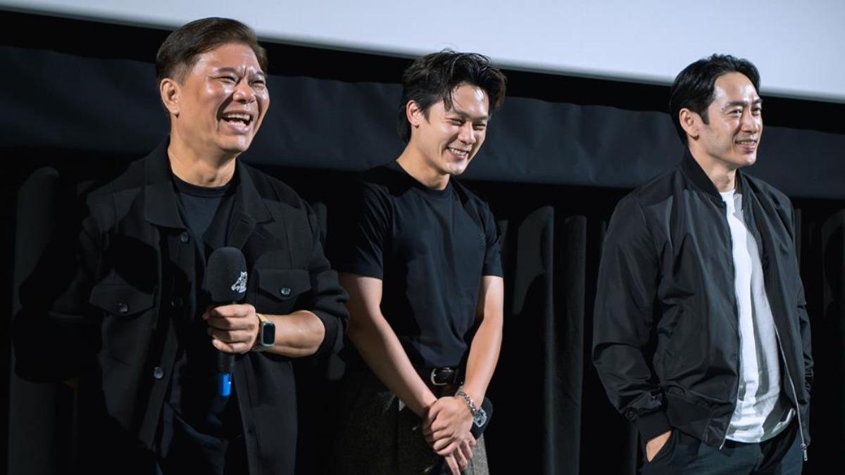 《好孩子》導演王國燊(左起)與許瑞奇、路斯明日前現身金馬影展映後座談,與觀眾面對面交流。(圖/甲上提供)
