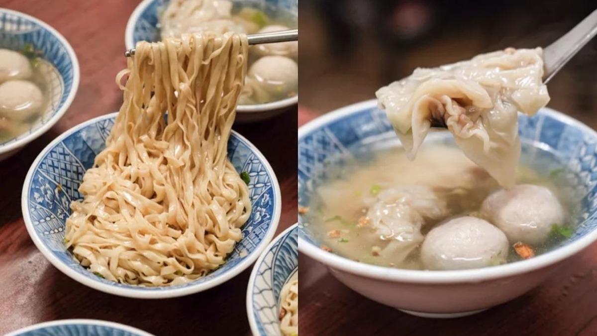 巷仔口乾麵只賣招牌乾麵、餛飩魚丸湯2樣,均一價小碗40元、大碗50元。(圖/牙籤百變女王提供)