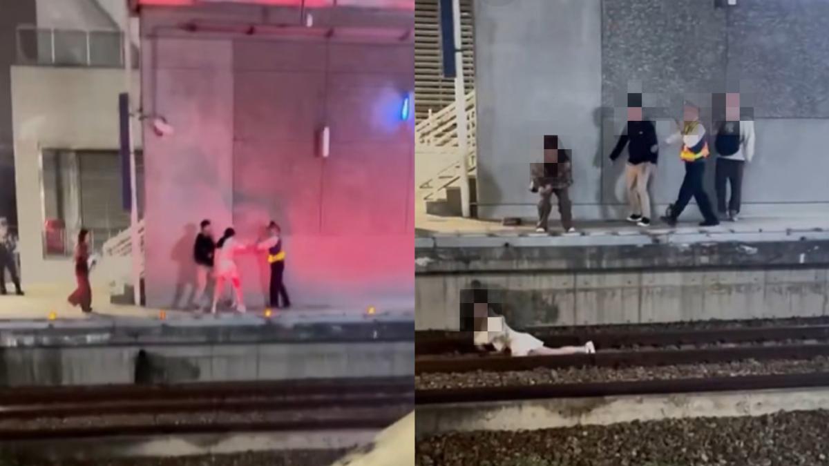 等火車越過警戒線!台中女不滿被吹哨怒落軌 最重罰5萬
