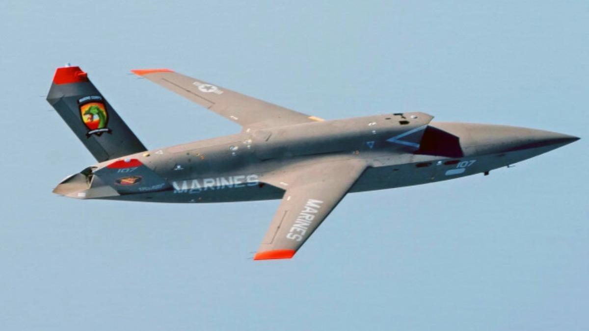 美國國防新創公司Kratos的XQ-58「女武神」無人攻擊機。(圖/Kratos)