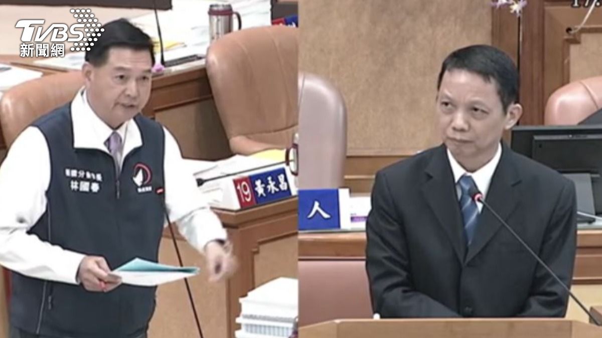 國民黨新北市議員林國春。(圖/TVBS)
