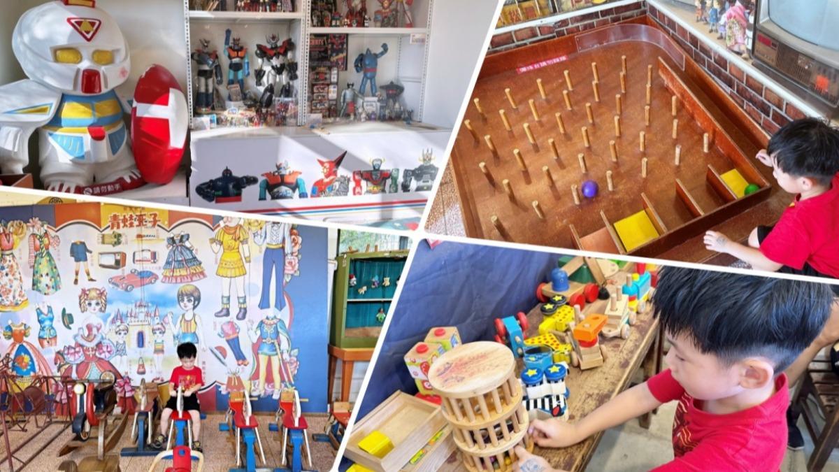 台灣玩具博物館除了室內玩具，戶外還有提供腳踏車、滑板車和各種童玩。（圖／老皮嫩肉的流水帳生活提供）