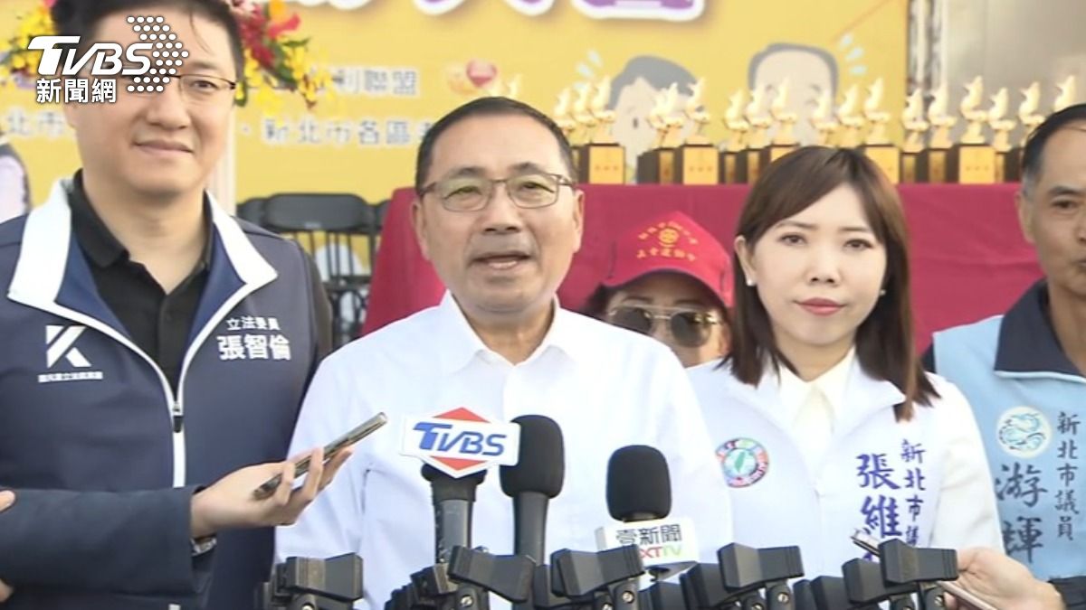 新北市長侯友宜呼籲,行政院趕快提出院版的財劃法。(圖/TVBS)