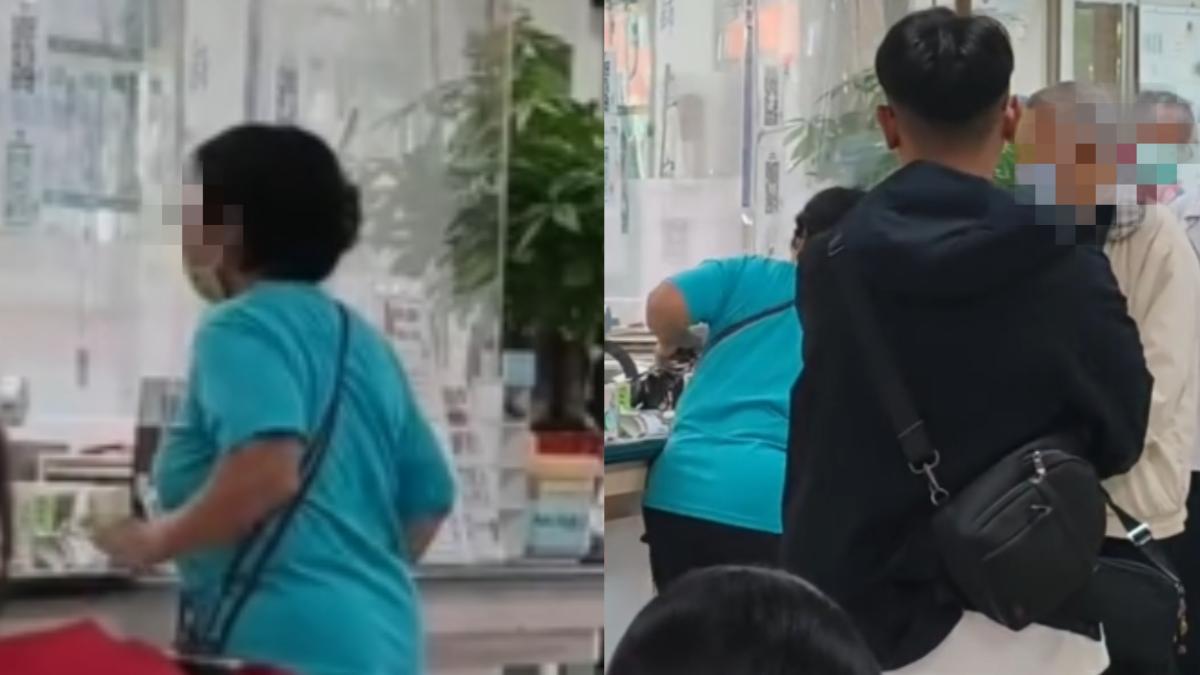 婦人暴力行徑全被拍下。（圖／threads@aquarium0330_tw授權提供）
