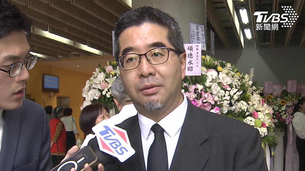 國民黨副主席蕭旭岑今日出席民眾黨議員張志豪父親告別式。(圖/TVBS)