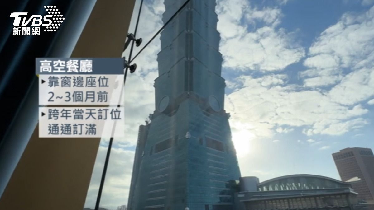高空餐廳靠窗邊座位最搶手。(圖/TVBS)