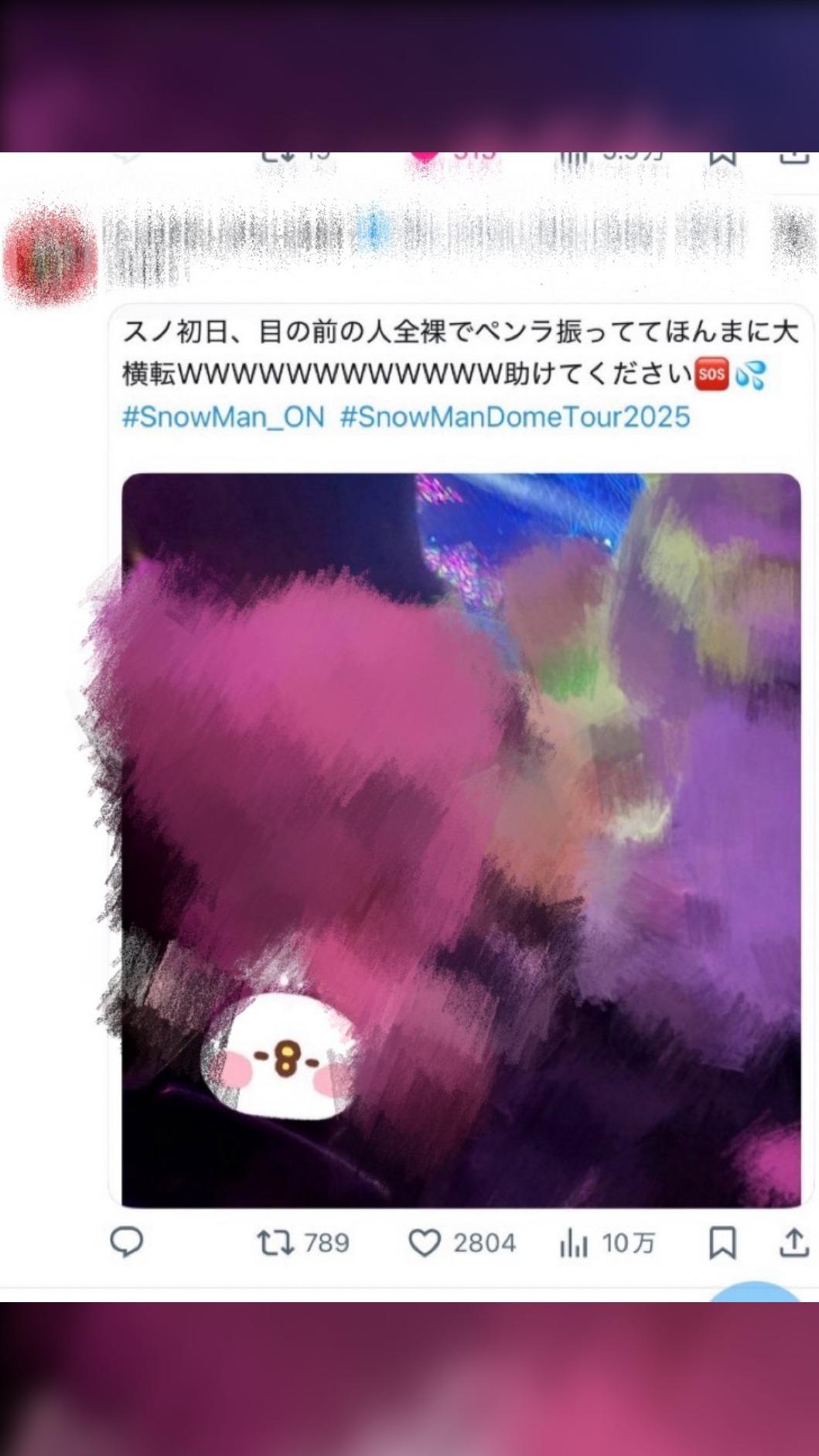瘋狂女粉絲全裸看演唱會。(圖/翻攝自X)