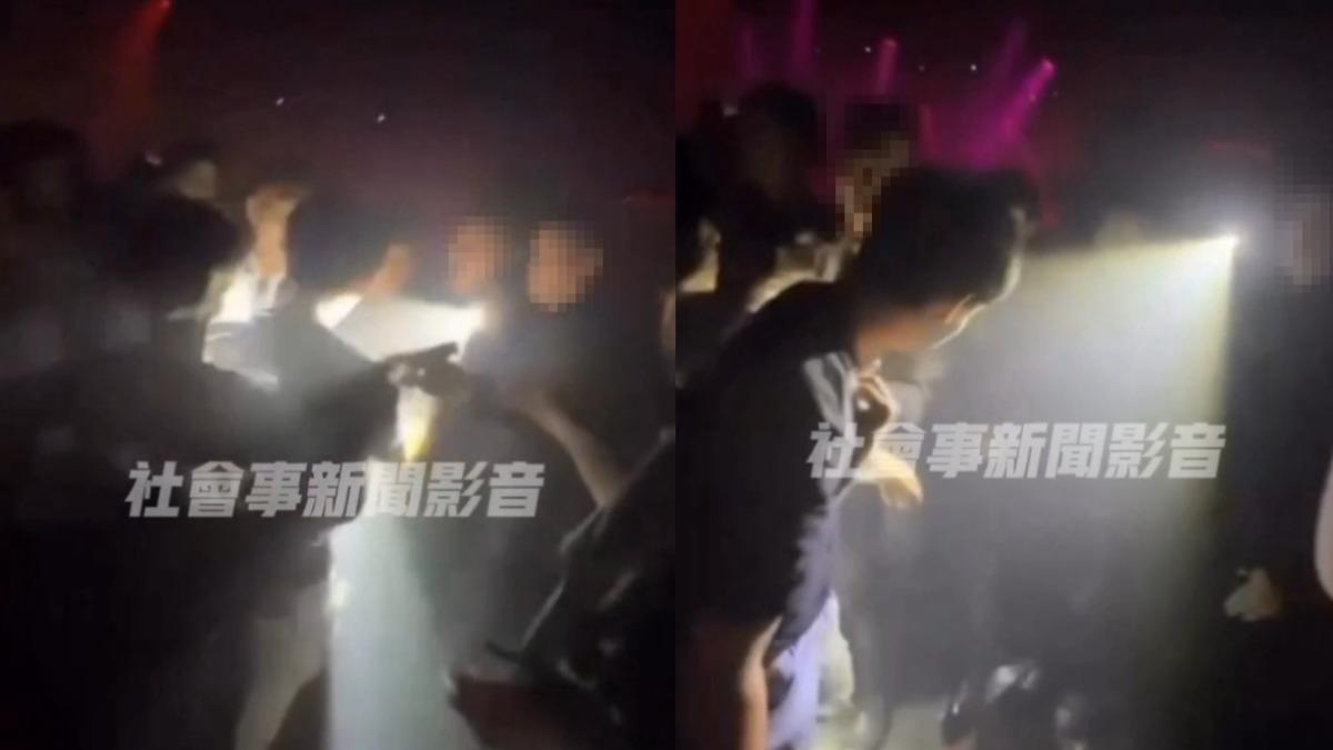 信義區某夜店發生火爆衝突。(圖/翻攝自社會事新聞影音)