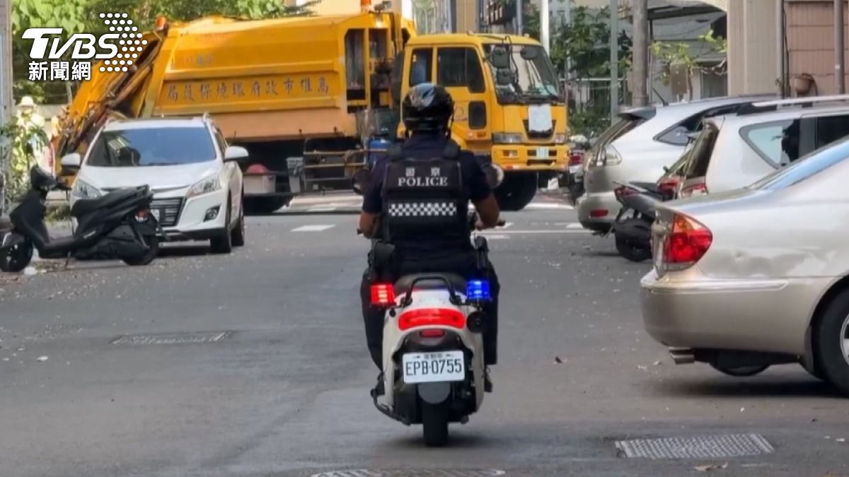警方雖未接獲報案,但已到場巡邏,並將聯繫當事人了解情況。(圖/TVBS)