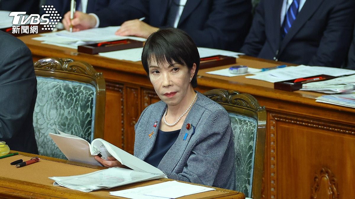 高市早苗先前「台灣有事」言論激怒中國,但高市內閣民調不減反增,又上升到69.9%。(圖/達志影像Newscom)