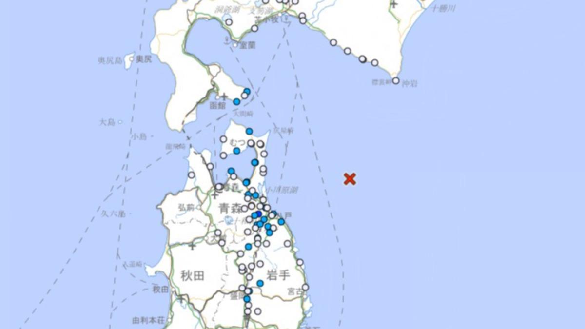 快訊/日本青森外海規模4.7地震! 北海道、岩手等多地有感