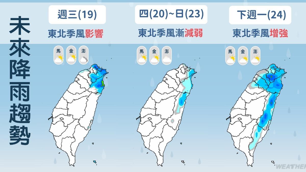 天氣-今天天氣-一週天氣-氣象預報-降雨機率-明天天氣