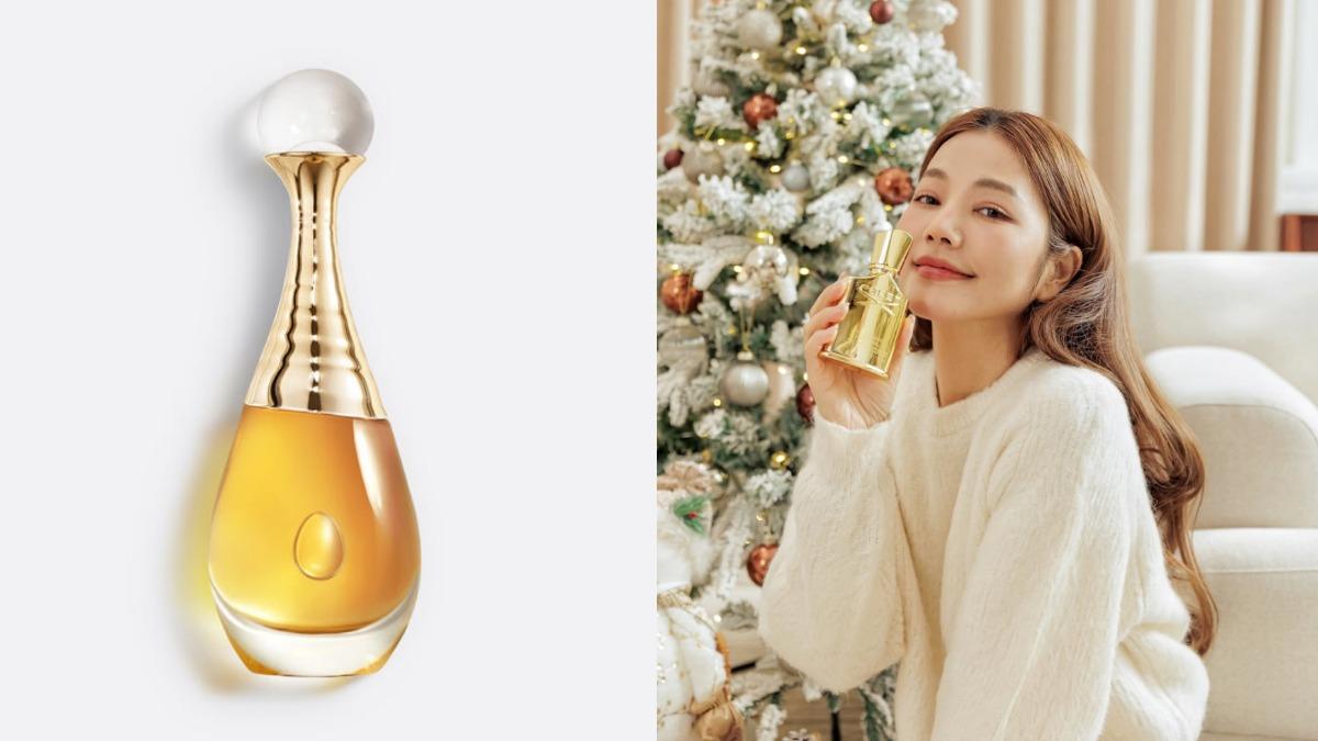 許路兒愛用的兩款香水CREED《皇者之風》和 Dior《J’adore 頂級金緻香精》,風格截然不同。(圖/翻攝自Dior官網、@lurehsu ig)