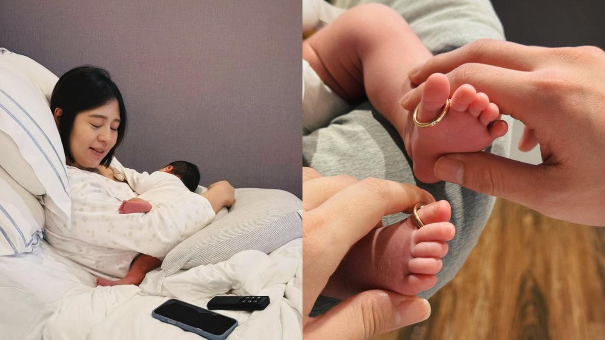 快訊/劉品言閃婚4個月生了 連晨翔緊握女兒全家福曝光
