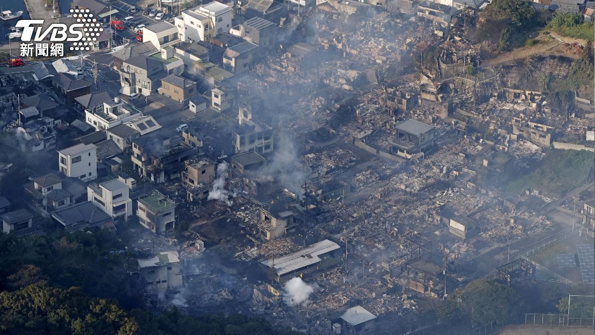 日大分火災燒22小時專家點原因 「吞噬170棟建築」駭人空拍畫面曝