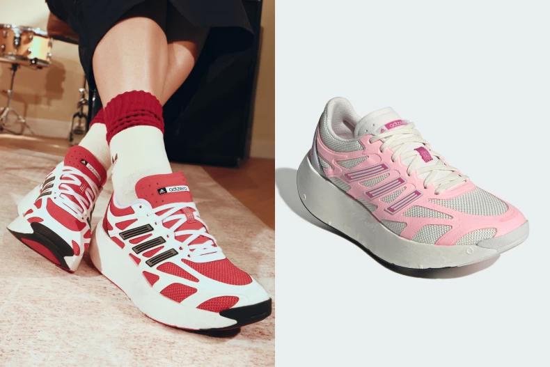 adidas Originals ADIZERO ARUKU鞋底輕盈彈性,步伐如同隨著音樂節拍般輕盈自如。(圖/翻攝自小紅書@吴千语Karena、IG@im_meifen、小紅書@昆凌)