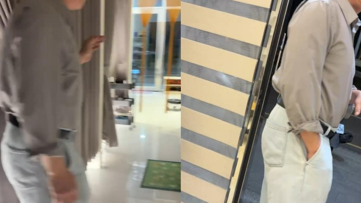 王男「伸鹹豬手」摸按摩員小腿，被業者請離現場。（圖／業者提供）